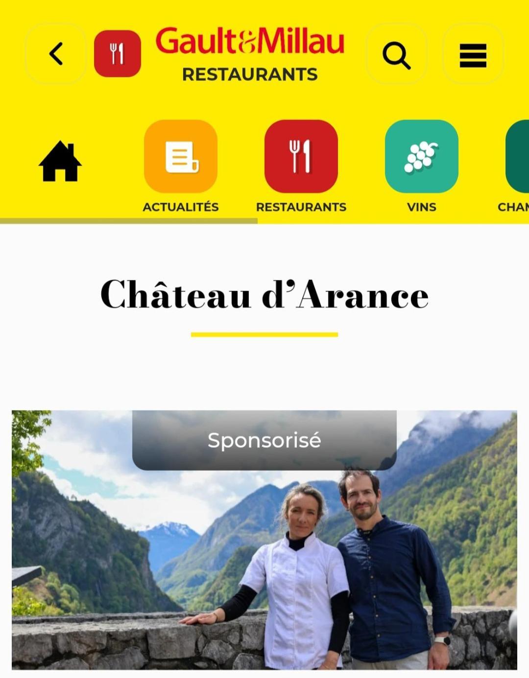 Chateau D'Arance Hotel Restaurant Espace Bien-Etre Cette-Eygun Buitenkant foto